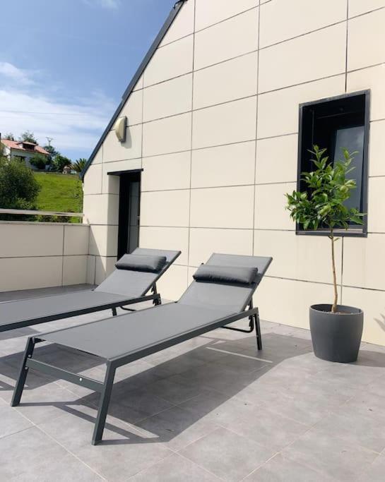 Atico Con Esplendida Terraza Apartamento Comillas Exterior foto
